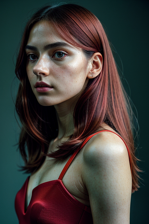 red eyes pic girl aesthetic